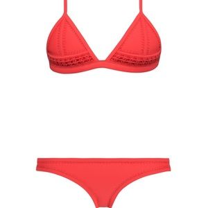 Gigi red triangl bikini